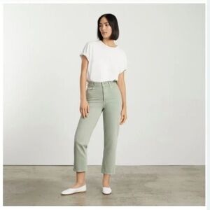 Everlane Way High Jean, Aqua Gray, 25 regular